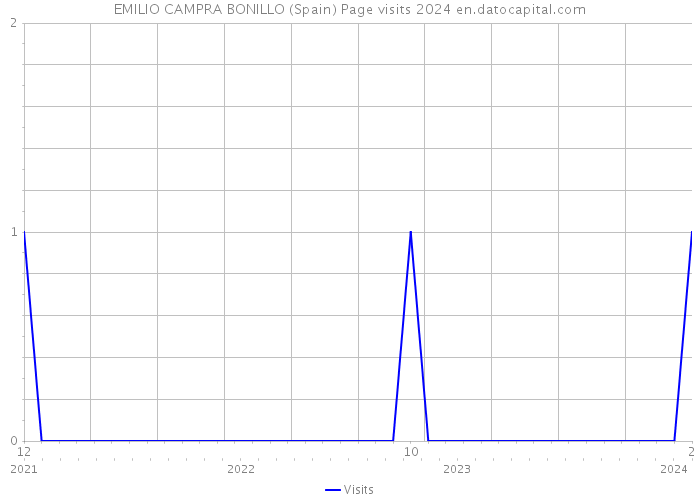 EMILIO CAMPRA BONILLO (Spain) Page visits 2024 