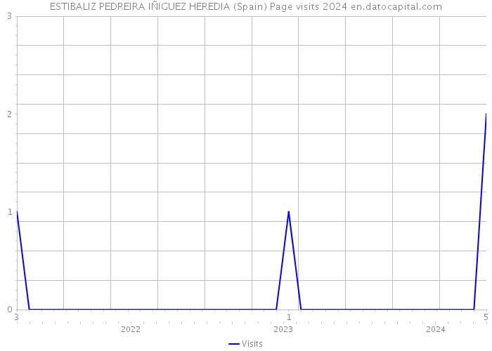 ESTIBALIZ PEDREIRA IÑIGUEZ HEREDIA (Spain) Page visits 2024 