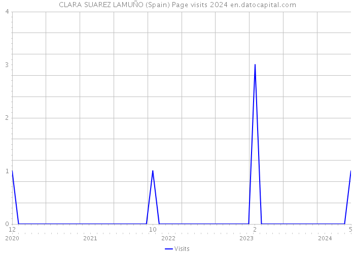 CLARA SUAREZ LAMUÑO (Spain) Page visits 2024 