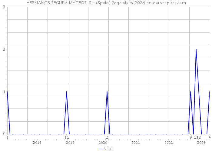 HERMANOS SEGURA MATEOS, S.L (Spain) Page visits 2024 
