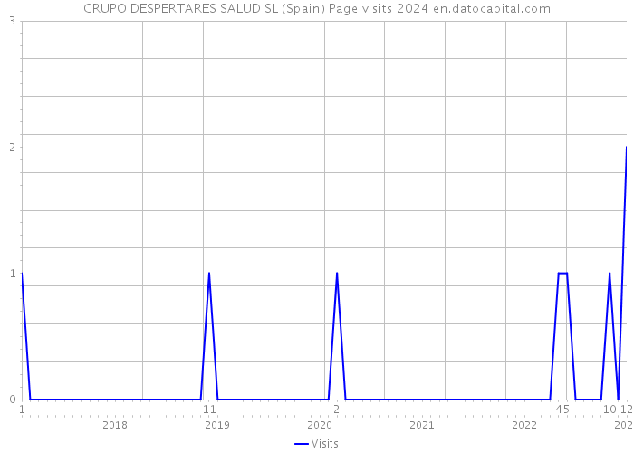 GRUPO DESPERTARES SALUD SL (Spain) Page visits 2024 