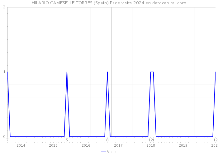 HILARIO CAMESELLE TORRES (Spain) Page visits 2024 