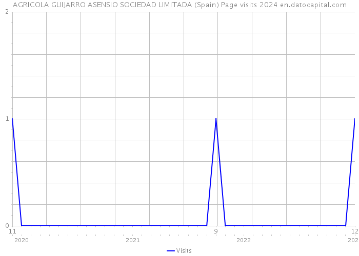 AGRICOLA GUIJARRO ASENSIO SOCIEDAD LIMITADA (Spain) Page visits 2024 