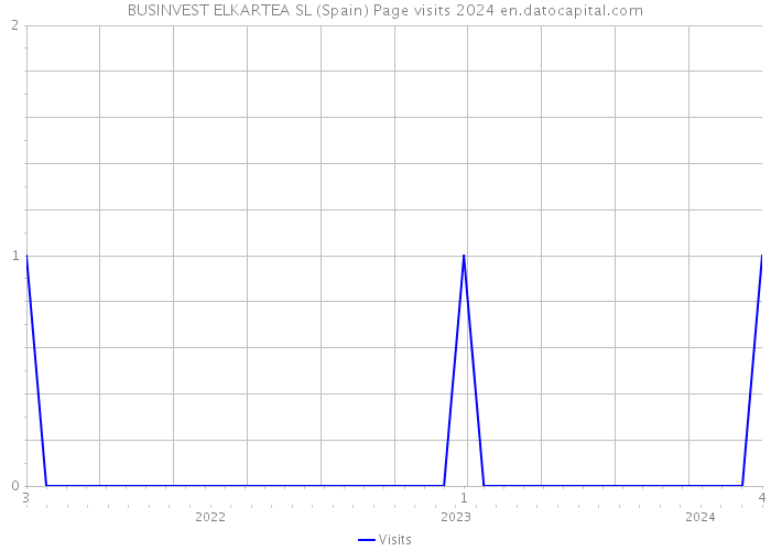 BUSINVEST ELKARTEA SL (Spain) Page visits 2024 