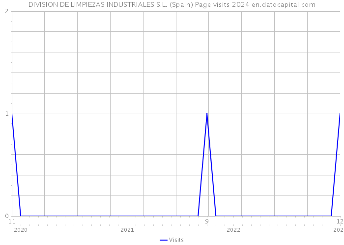 DIVISION DE LIMPIEZAS INDUSTRIALES S.L. (Spain) Page visits 2024 