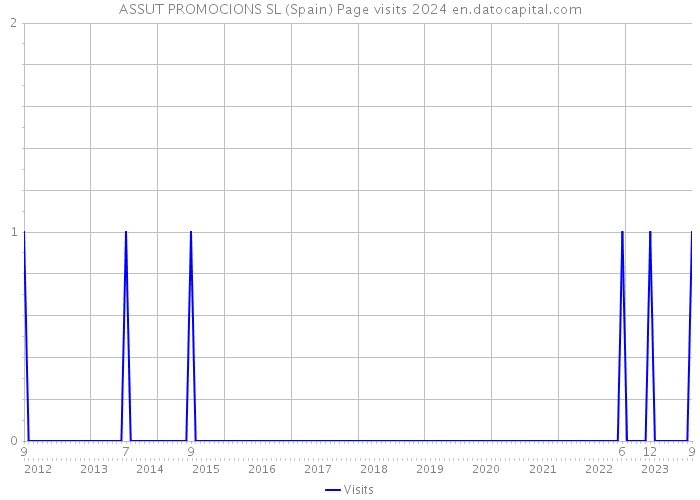 ASSUT PROMOCIONS SL (Spain) Page visits 2024 