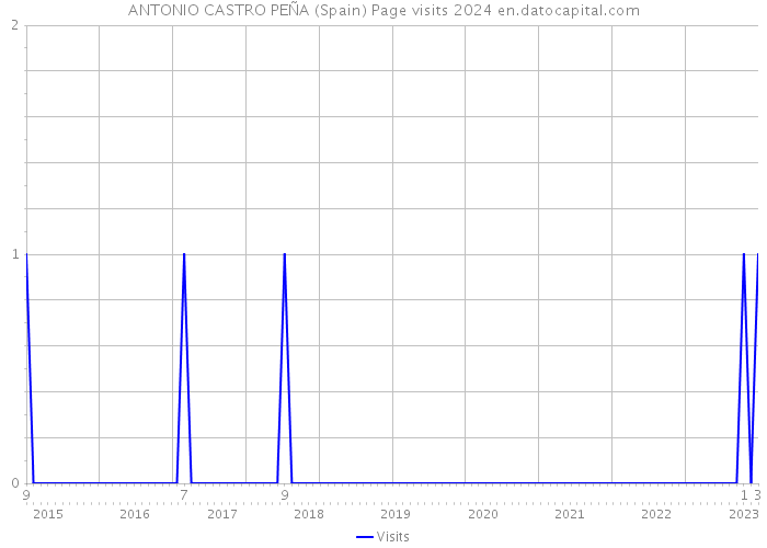 ANTONIO CASTRO PEÑA (Spain) Page visits 2024 