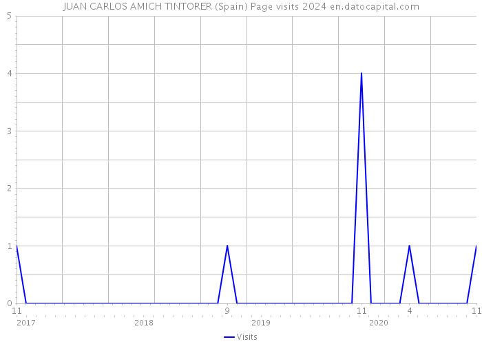 JUAN CARLOS AMICH TINTORER (Spain) Page visits 2024 