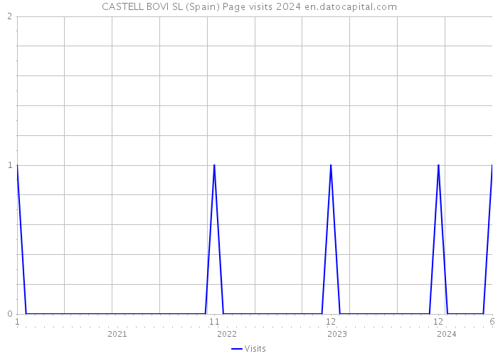 CASTELL BOVI SL (Spain) Page visits 2024 