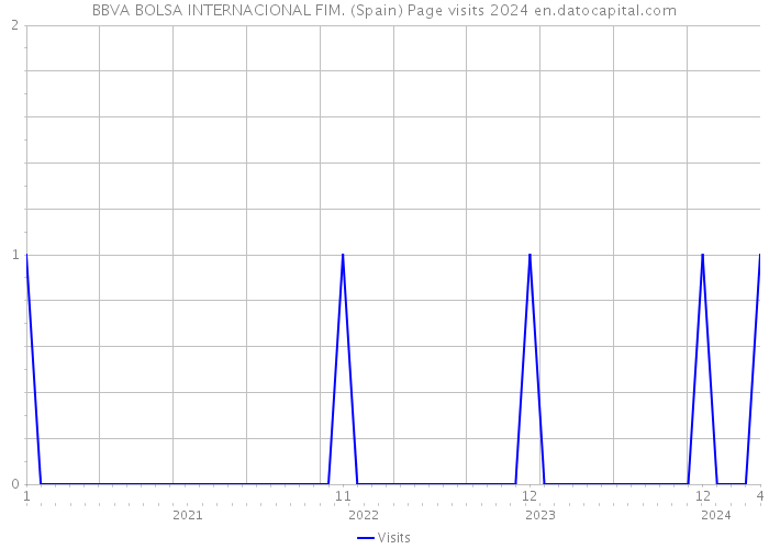 BBVA BOLSA INTERNACIONAL FIM. (Spain) Page visits 2024 