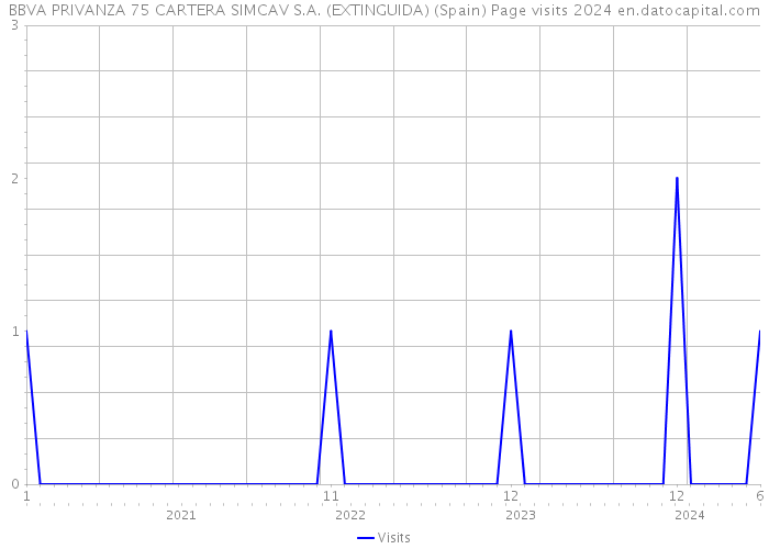 BBVA PRIVANZA 75 CARTERA SIMCAV S.A. (EXTINGUIDA) (Spain) Page visits 2024 