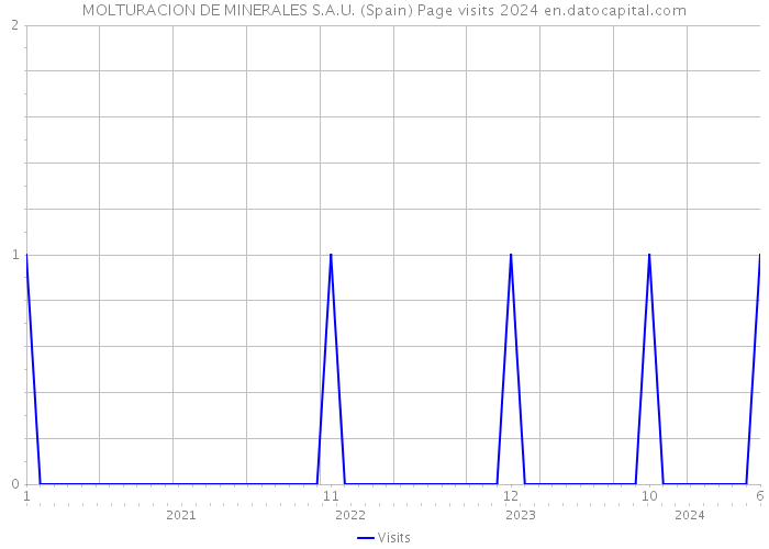 MOLTURACION DE MINERALES S.A.U. (Spain) Page visits 2024 