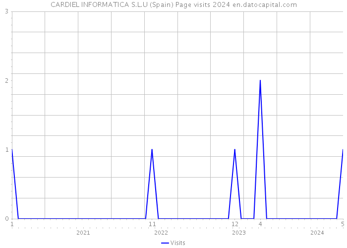 CARDIEL INFORMATICA S.L.U (Spain) Page visits 2024 