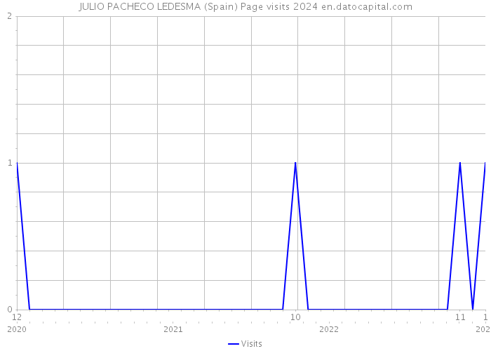 JULIO PACHECO LEDESMA (Spain) Page visits 2024 