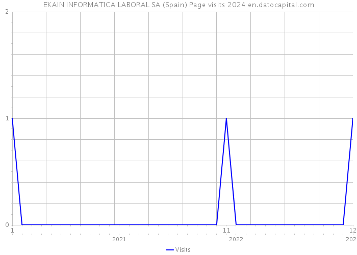 EKAIN INFORMATICA LABORAL SA (Spain) Page visits 2024 