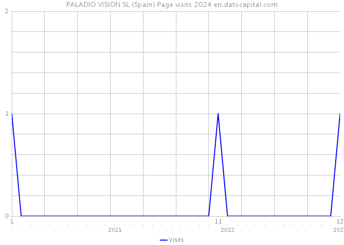 PALADIO VISION SL (Spain) Page visits 2024 