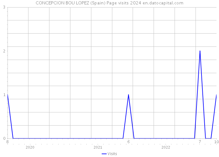 CONCEPCION BOU LOPEZ (Spain) Page visits 2024 