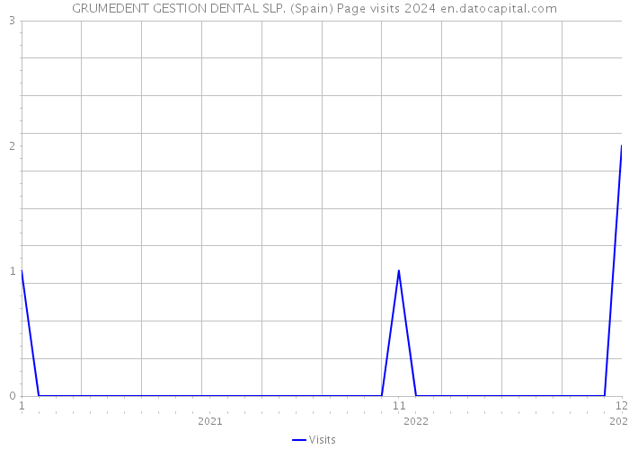 GRUMEDENT GESTION DENTAL SLP. (Spain) Page visits 2024 