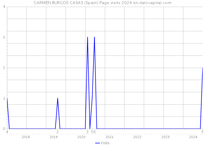 CARMEN BURGOS CASAS (Spain) Page visits 2024 