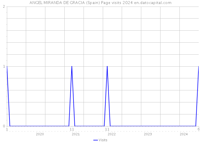 ANGEL MIRANDA DE GRACIA (Spain) Page visits 2024 