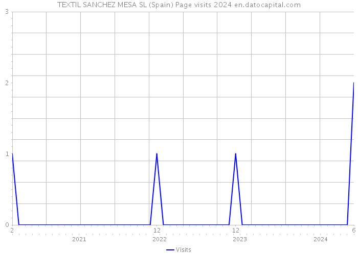 TEXTIL SANCHEZ MESA SL (Spain) Page visits 2024 