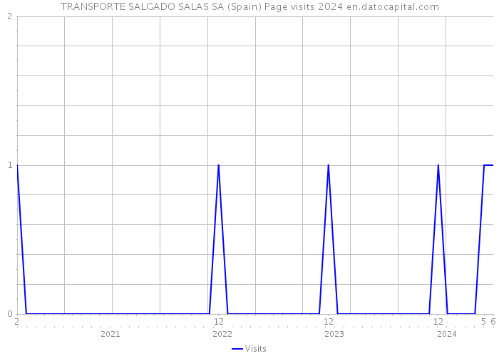 TRANSPORTE SALGADO SALAS SA (Spain) Page visits 2024 