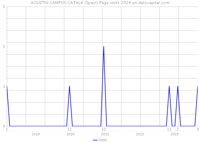 AGUSTIN CAMPOS CATALA (Spain) Page visits 2024 