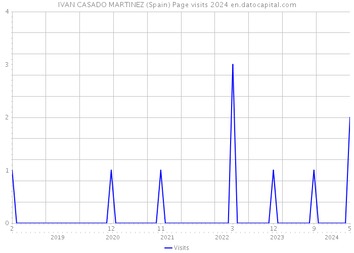IVAN CASADO MARTINEZ (Spain) Page visits 2024 