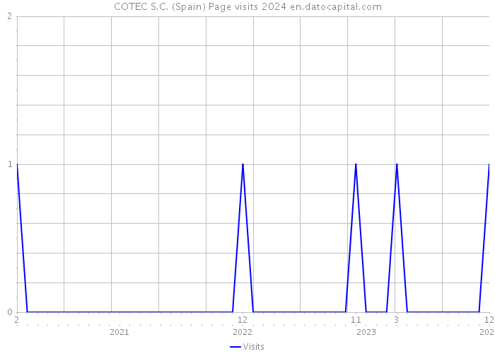 COTEC S.C. (Spain) Page visits 2024 