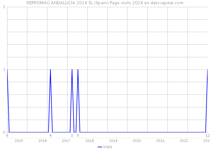 REPROMAG ANDALUCIA 2014 SL (Spain) Page visits 2024 