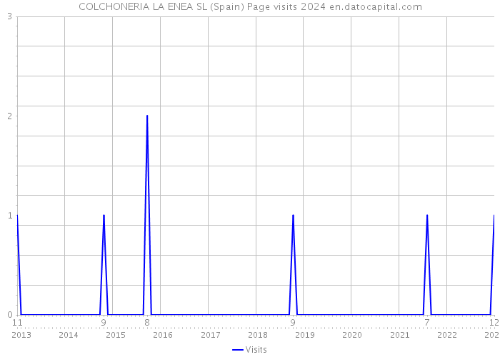 COLCHONERIA LA ENEA SL (Spain) Page visits 2024 