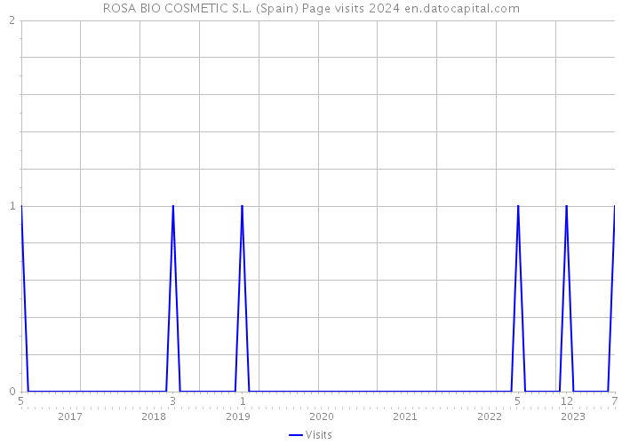 ROSA BIO COSMETIC S.L. (Spain) Page visits 2024 
