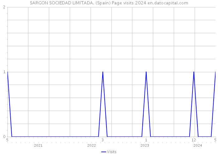 SARGON SOCIEDAD LIMITADA. (Spain) Page visits 2024 