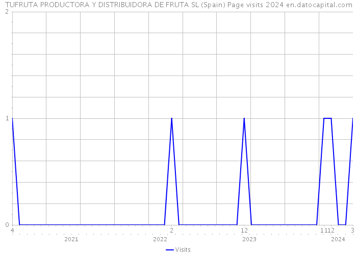 TUFRUTA PRODUCTORA Y DISTRIBUIDORA DE FRUTA SL (Spain) Page visits 2024 