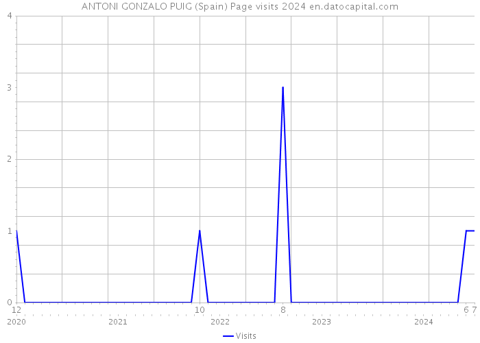 ANTONI GONZALO PUIG (Spain) Page visits 2024 