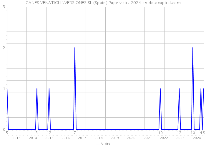 CANES VENATICI INVERSIONES SL (Spain) Page visits 2024 