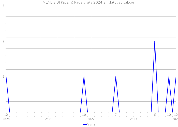 IMENE ZIDI (Spain) Page visits 2024 