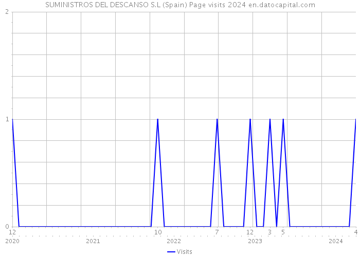 SUMINISTROS DEL DESCANSO S.L (Spain) Page visits 2024 