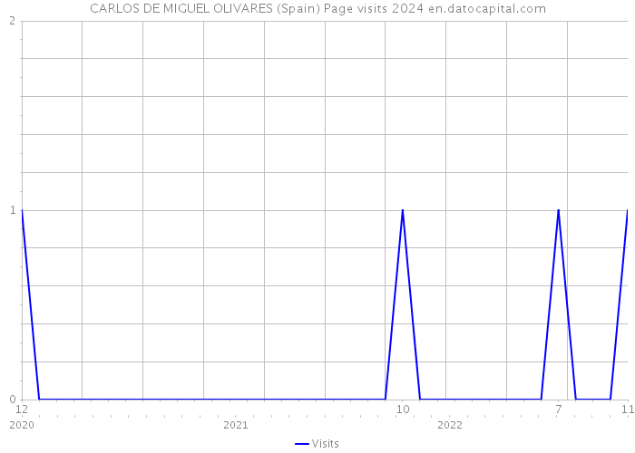 CARLOS DE MIGUEL OLIVARES (Spain) Page visits 2024 