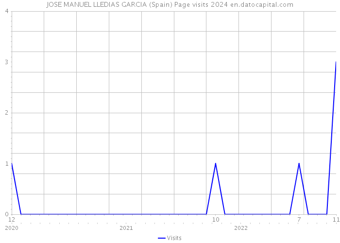 JOSE MANUEL LLEDIAS GARCIA (Spain) Page visits 2024 