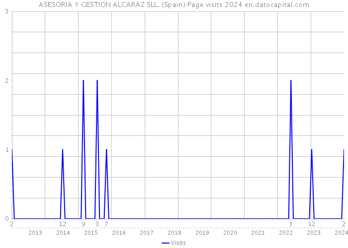 ASESORIA Y GESTION ALCARAZ SLL. (Spain) Page visits 2024 