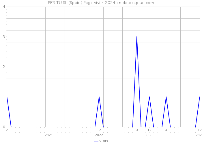 PER TU SL (Spain) Page visits 2024 