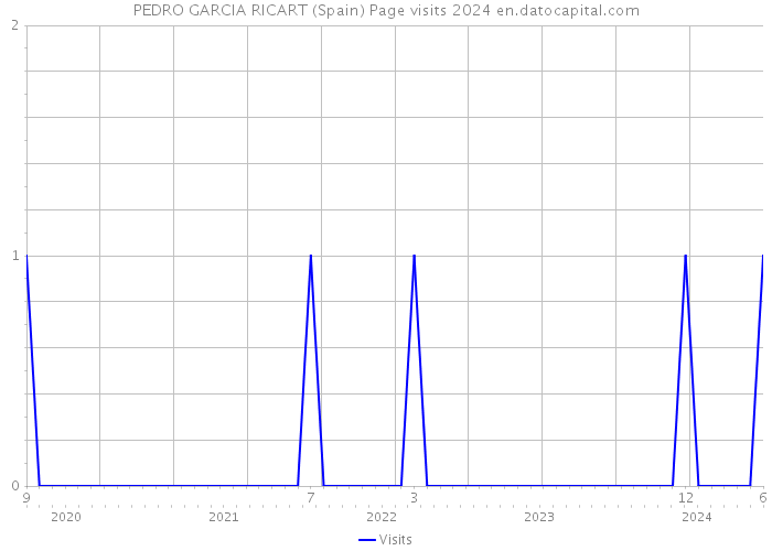 PEDRO GARCIA RICART (Spain) Page visits 2024 