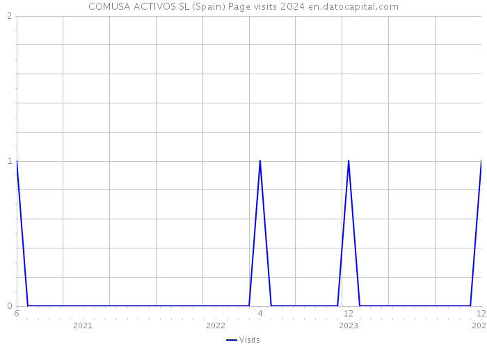 COMUSA ACTIVOS SL (Spain) Page visits 2024 