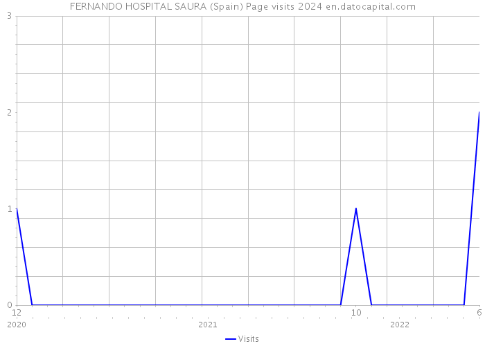 FERNANDO HOSPITAL SAURA (Spain) Page visits 2024 