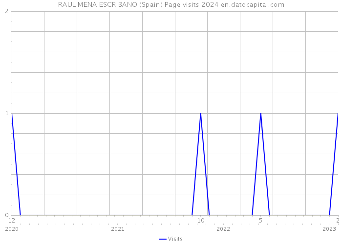 RAUL MENA ESCRIBANO (Spain) Page visits 2024 