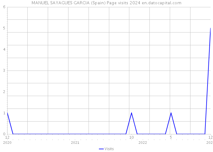 MANUEL SAYAGUES GARCIA (Spain) Page visits 2024 
