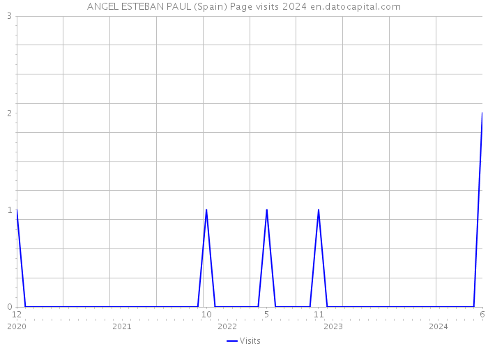 ANGEL ESTEBAN PAUL (Spain) Page visits 2024 