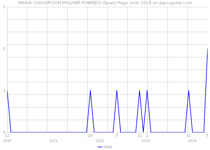 MARIA CONCEPCION MOLINER ROBREDO (Spain) Page visits 2024 