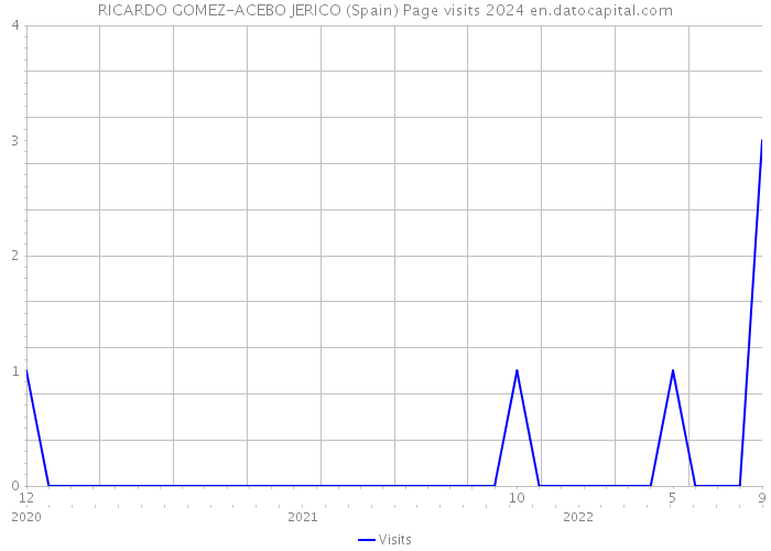 RICARDO GOMEZ-ACEBO JERICO (Spain) Page visits 2024 